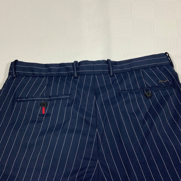 Ralph Lauren Blue and White Pinstriped Pants - 32X33.5 - Picture 7 of 15